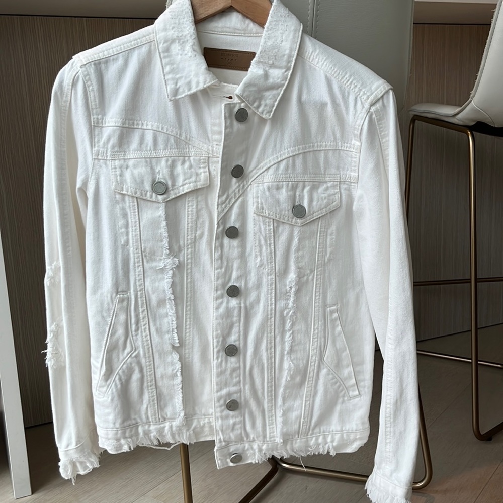 BLANKNYC white denim jacket